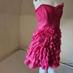 Betsey Johonson Collection Size 10 Hot Pink Formal Dress